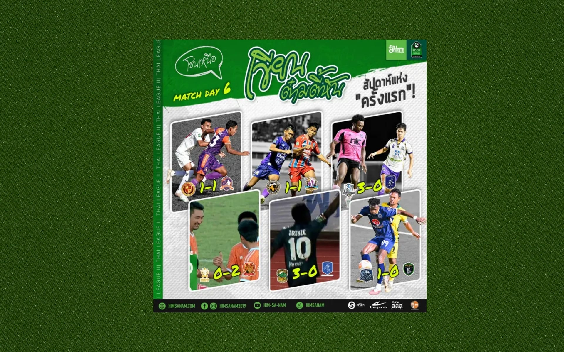 “เขียนต๋ามตี้หัน” บทสรุปศึกไทยลีก 3 โซนเหนือ : สัปดาห์แห่ง “ครั้งแรก”!