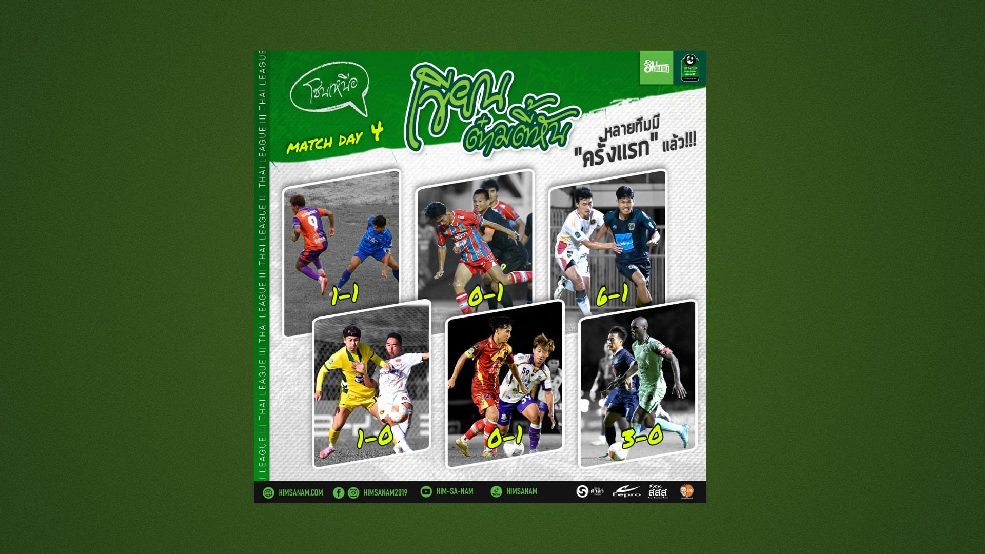 “เขียนต๋ามตี้หัน” บทสรุปไทยลีก 3 โซนเหนือ : หลายทีมมี”ครั้งเเรก” เเล้ว